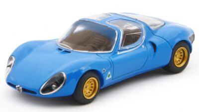Alfa romeo 33 stradale prototipo 1967 blue 1:64 Hobby Auto e Moto